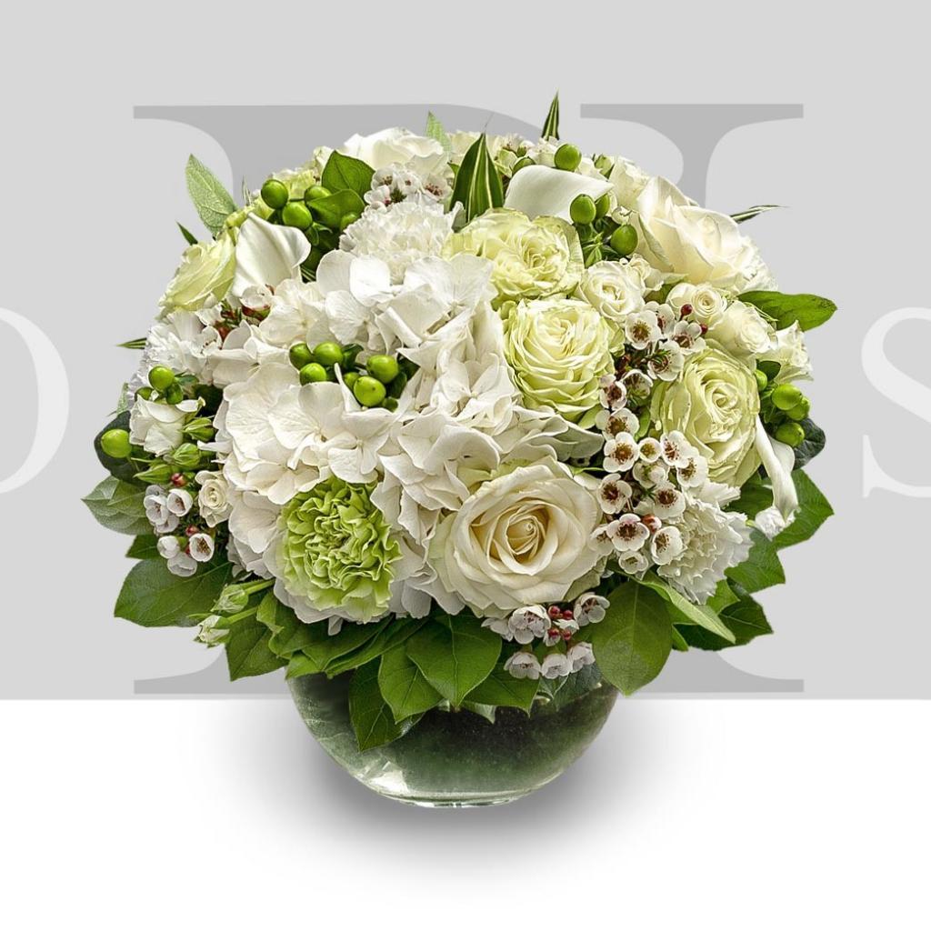 Bouquet De Saison Romantique Blanc Click N Flowers