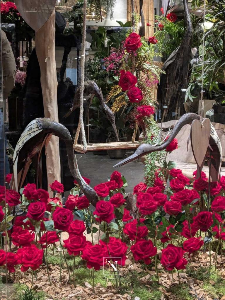 La Saint-Valentin chez Narmino, confection et livraison de fleurs et bouquets à Monaco